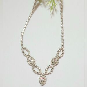 Vintage Juliana D&E Crystal Rhinestone Choker Necklace